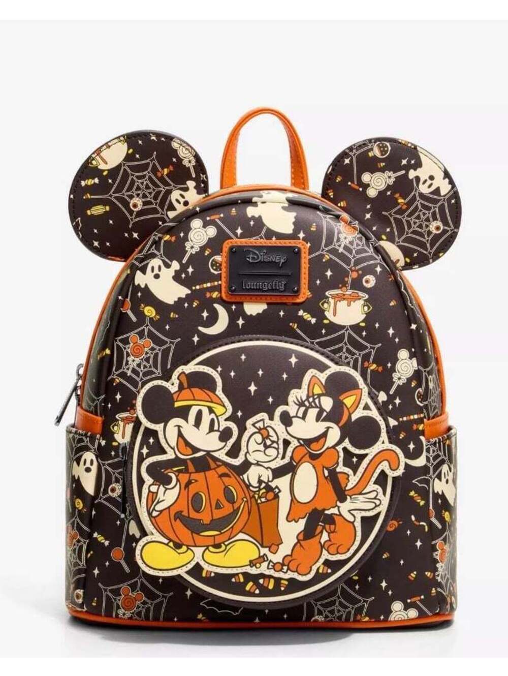 Loungefly Disney Mickey & Minnie Halloween Costumes GITD Mini Backpack